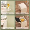 Lighted Vanity Desk with Glass Top Mirror, Extendable Side Table & Jewelry Hooks, 31.5" Makeup Table with Storage Stool-3irtyhousy - 3 of 4