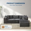 Modular Sectional Sofa - Couch with Chaise, Corduroy Couch, l Shaped Couches for Living Room - 4 of 4