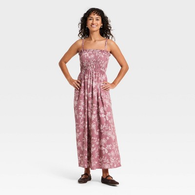 Women's Sleeveless Ruffle Maxi Floral Sundress - Universal Thread