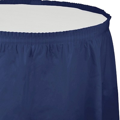 Navy Blue Disposable Tablecloth