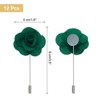 Unique Bargains Camellia Boutonnieres Pins for Formal Party Easy to Use Artificial Flowers 12pcs - 2 of 4