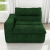 Vynxaria Bean Bag Seats - Green Modern Floor Lounge Sofa with Left Armrest - 2 of 4