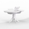 Glenwillow Home Single Pedestal Butterfly Leaf Dining Table with Self-Storing Leaf - 3 of 4