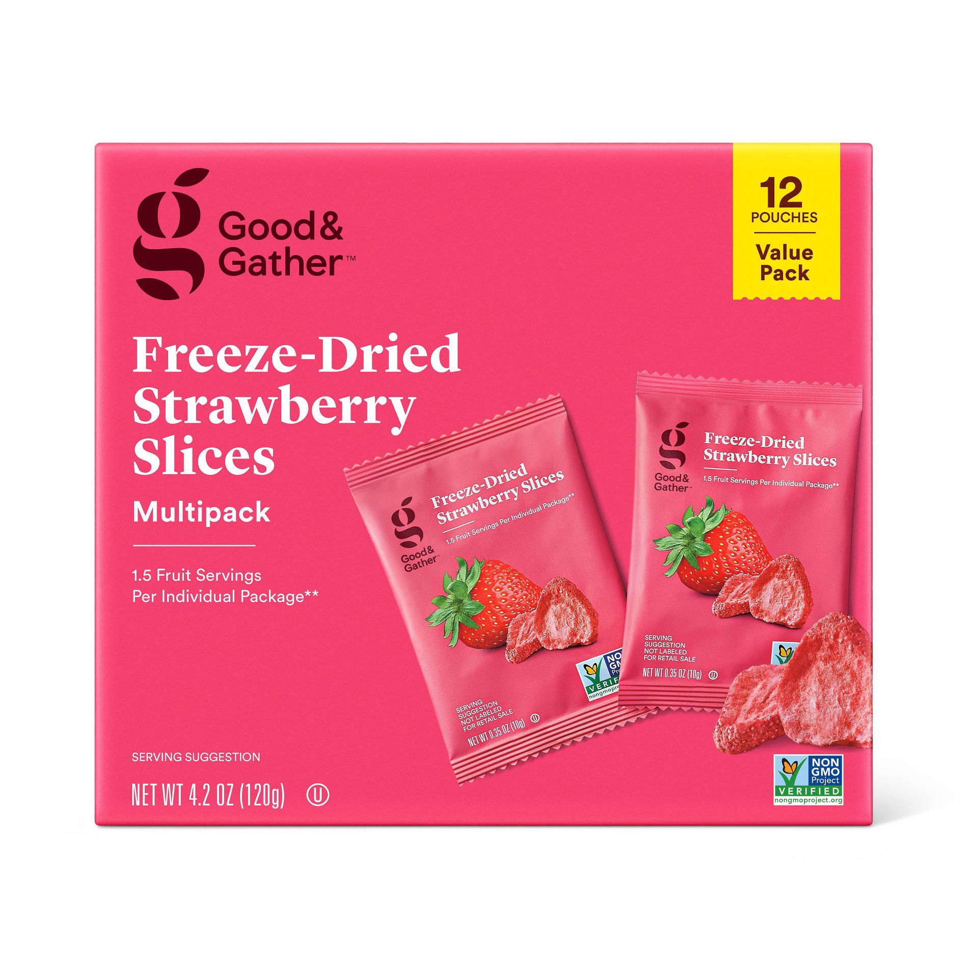 Freeze Dried Strawberry Slices - 12ct - Good & Gather™