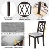 NicBex 3-Piece Extendable Drop Leaf Dining Set – 2 Upholstered Dining Chairs & Foldable Dining Table, Small Kitchen Table Set - 3 of 4