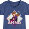 Girls' - Frozen 2 - Anna Fitted Short Sleeve Graphic T-Shirt - 2 of 4