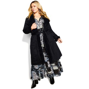 Avenue Women's Plus Size Rochelle Jacket - 14, Black - 1 of 4