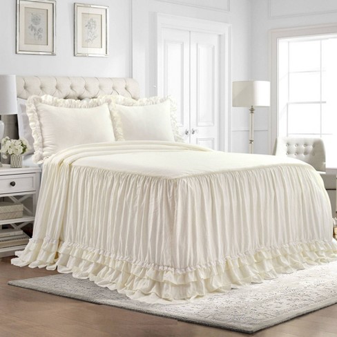 AESTHETIC RUFFLE LACE BEDDING SET