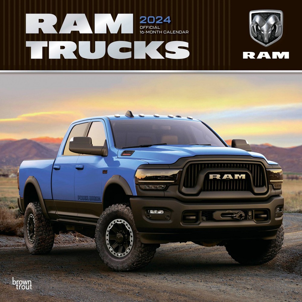 Photos - Other interior and decor Browntrout  Wall Calendar 12"x12" Ram Trucks 2024