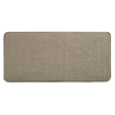 36"x17" Waffle Weave Tub Mat Taupe - Popular Bath Popular Home