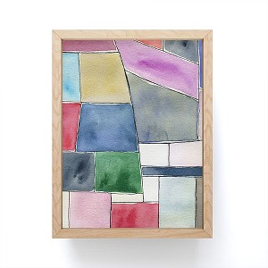 Elena Blanco Patchwork Framed Mini Art Print 4" (H) x 3" (W) x 1" (D) - Society6 - 1 of 3