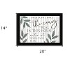 HomeRoots The Crazy is Real Black Framed Print Wall Art - 3 of 3