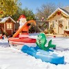 SEVOBAL Inflatable Holiday Decorations 10FT Christmas Inflatable Decoration, Inflatable Santa Fishing on Boat, Multicolored, 118.1"*32.7"*51.2" - 4 of 4