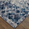 HomeRoots 8' X 10' Blue Ivory And Gray Geometric Distressed Area Rug - 4 of 4