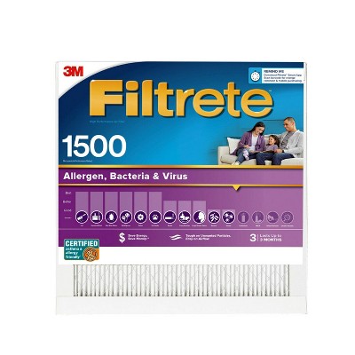 Filtrete 2pk Allergen Bacteria and Virus Air Filter 1500 MPR