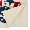 Saro Lifestyle Table Runner with USA Design, 14"x72", Beige - 2 of 3