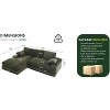 Mocamel 99x69 Modular Sectional Sofa Minimalist LShape 2PC Free Combo InstallFree LivingBedroom - 2 of 4