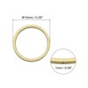 Unique Bargains DIY Craft Brass Hollow Round Jewelry Connecting O-Rings 50 Pcs - 2 of 4