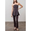 Women's Textured Bell Bottoms - MOON RIVER - 3 of 3