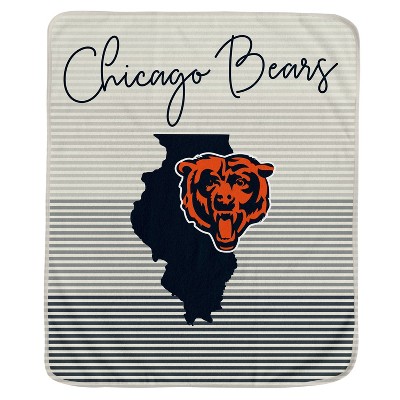NFL Chicago Bears Ultra Fleece State Stripe Blanket