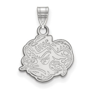 Black Bow Jewelry Sterling Silver North Carolina Tar Heels NCAA Small Pendant - 1 of 3