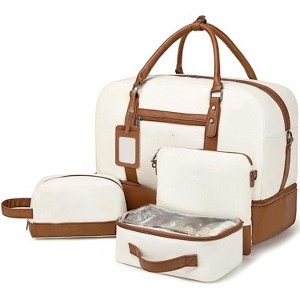 Weekender Bags for Women Large Overnight Bag Weekend Travel Duffel Bag Carry on Shoulder with Shoe Compartment - 1 of 4