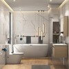 OUTSUPPLY 6 Piece Wall Mount Bathroom Towel Rack Set with Hidden Mounting for Bathroom, Kitchen & More - 3 of 4