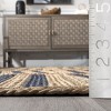 Nuloom Nalle Tilted Stripes Jute Indoor Area Rug 5' x 8' in Blue - 3 of 4
