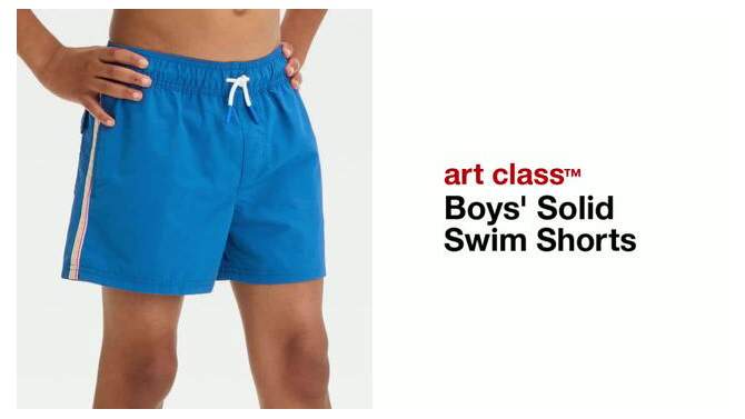 Boys' Solid Swim Shorts - art class™, 2 of 5, play video