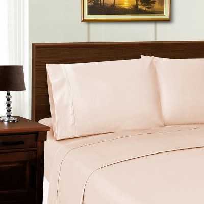 1000 Thread Count Lyocell-Blend Solid Deep Pocket Luxury Bed Sheet Set by Blue Nile Mills