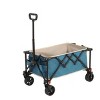 Folding Wagon Cart With All Terrain Wheels, Heavy Duty Garden Carts With Adjustable Handle,Outdoor Utility Wagon For Camping-Cuddlewood - 2 of 4