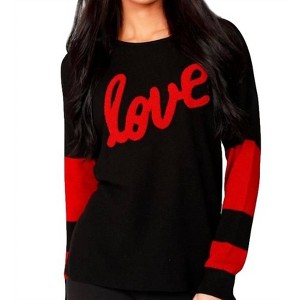 Women's Love Scoop Neck Pullover - ANGEL - 1 of 2