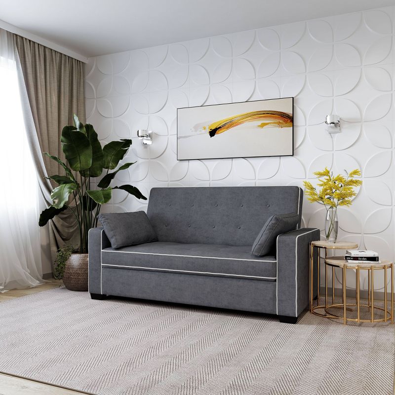 Andrea Convertible Futon Sofa Bed - Serta , 6 of 12