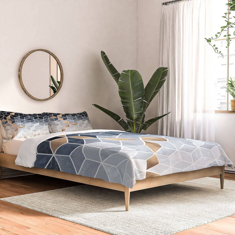 Elisabeth Fredriksson Soft Gradient Cubes 100% Cotton Comforter Set - Deny Designs, 3 of 6