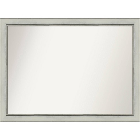 42" x 31" Non-Beveled Flair Patina Wall Mirror Silver, Modern Style - Amanti Art - image 1 of 4