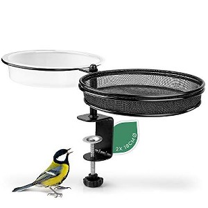 WILDLIFE FRIEND 7" Hanging Bird Feeder and Bird Bath with Balcony Bracket - 1 of 4