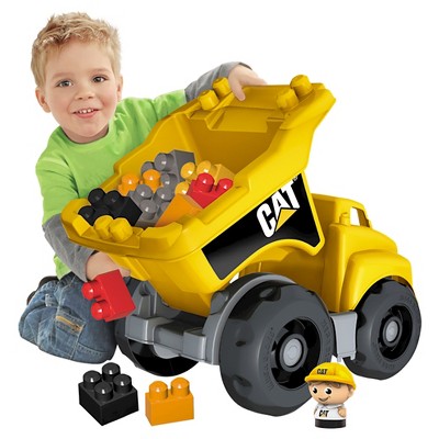 MEGA BLOKS CAT Large Dump Truck Building Toy - 25pcs