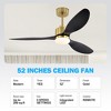 Airsurfer 52-Inch White Ceiling Fan with Remote, Reversible DC Motor, 3 ABS Blades & Color-Changing LED Light - 4 of 4