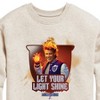 Boys' - Mattel - Heath Burns Let Your Light Shine Graphic Long Sleeve Fleece Sweatshirt - 2 of 4