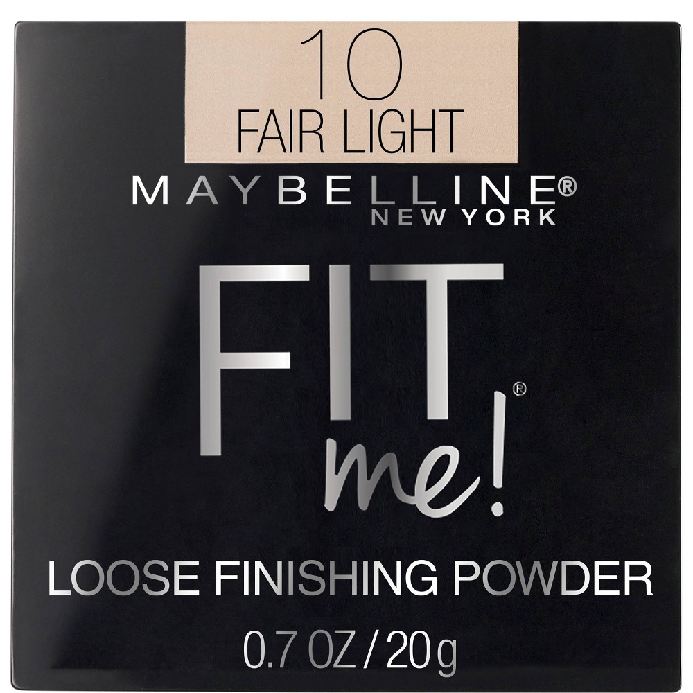 Photos - Other Cosmetics Maybelline MaybellineFit Me Loose Powder - 10 Fair Light - 0.7oz: Natural Finish, Shi 