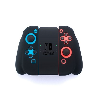 nintendo switch with black joy con