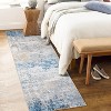 Modern Abstract Runner Rug – Washable, Non-Slip, Low Pile, Foldable Kitchen, Hallway, Laundry Carpet Runners, Contemporary - 2 of 4