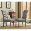 NicBex Set of 2 Elegant Tufted Dining Chair with Solid Wood Frame,Upholstered Armless Chairs for Kitchen,Living Room - 4 of 4