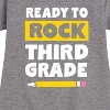 - Instant Message - Ready To Rock Third Grade Graphic Short Sleeve Fleece Dress - 2 of 4