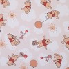 NoJo Disney Winnie the Pooh Tan, Red, and White Piglet, Balloons, and Hunny Pots Super Soft Nursery Fitted Mini Crib Sheet - 2 of 4