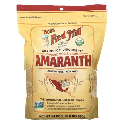 Bob's Red Mill Organic Amaranth, Whole Grain, 1 lb 8 oz (680 g)