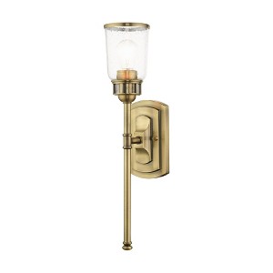 Livex Lighting Lawrenceville 1 - Light Sconce in  Antique Brass - 1 of 3