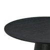 Sahara Black Oak Round Dining Table - 3 of 4
