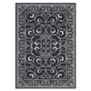 9x12 Large Living Room Rug Modern Floral Print Area Rug Washable Rug Stain Resistant Throw Carpet With Non-Slip Backing Low Pile Folding Floor Cover - 4 of 4
