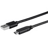 Monoprice 0.5m (1.6ft) USB-C to USB-A Cable, Fast Charging, 480Mbps  - Black - 3 of 4